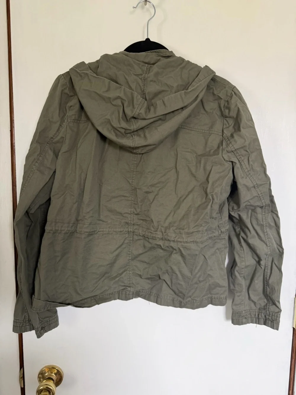New Look Olive Green Utility Jacket with Hood